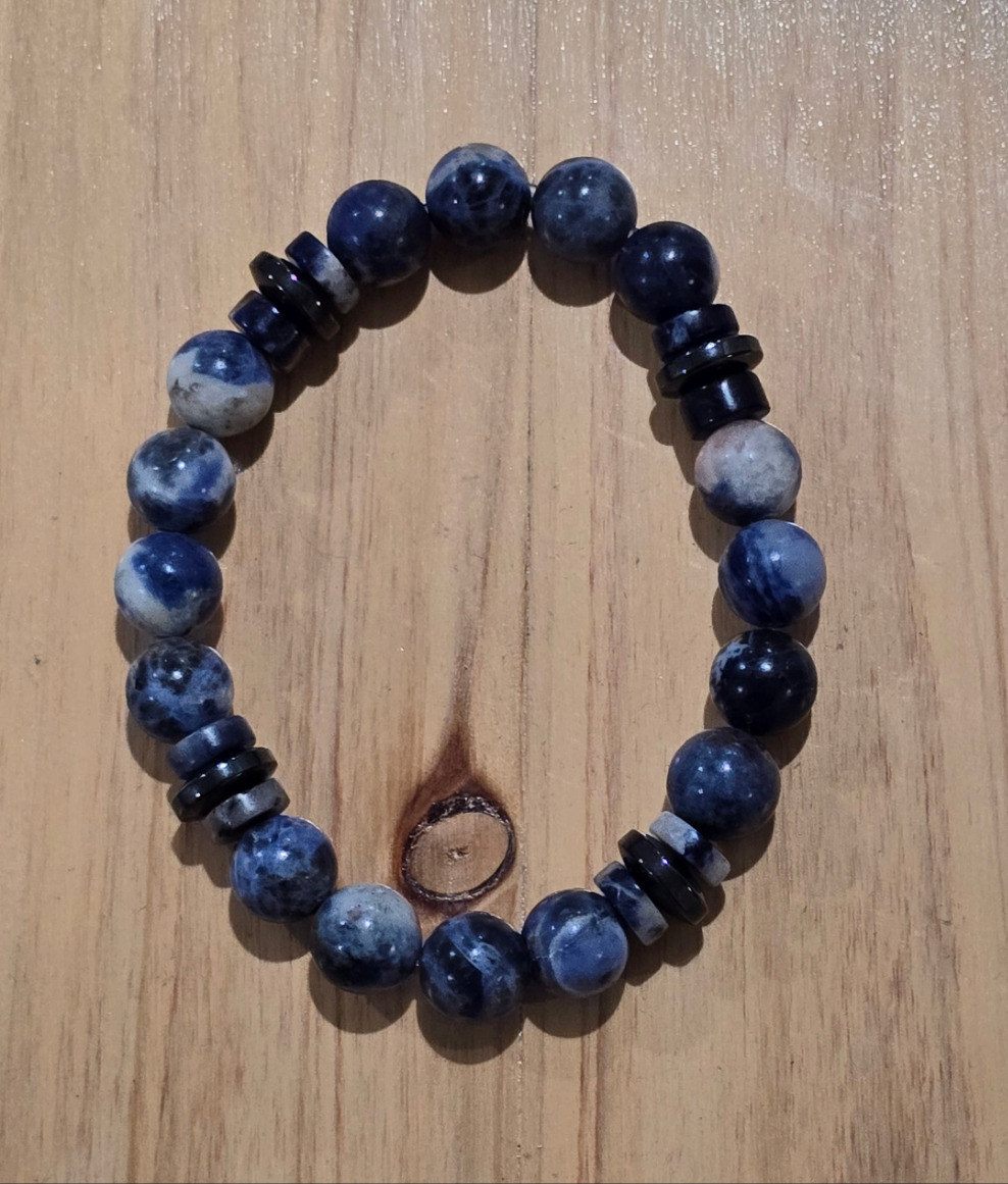 Bracelet en pierres précieuses sodalite