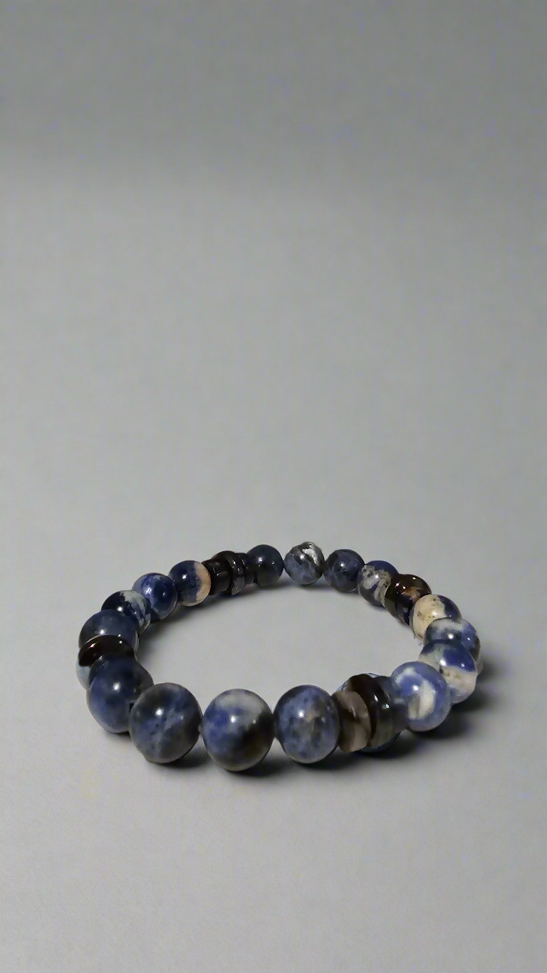 Bracelet en pierres précieuses sodalite