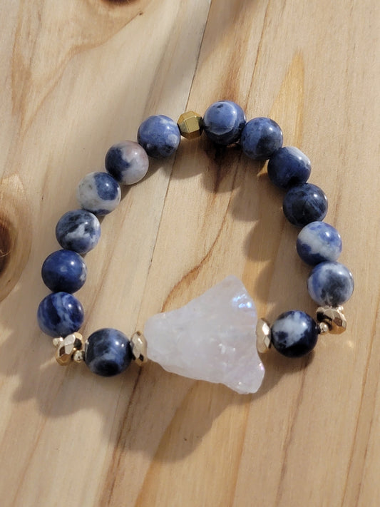 Sodalite and Clear Quartz