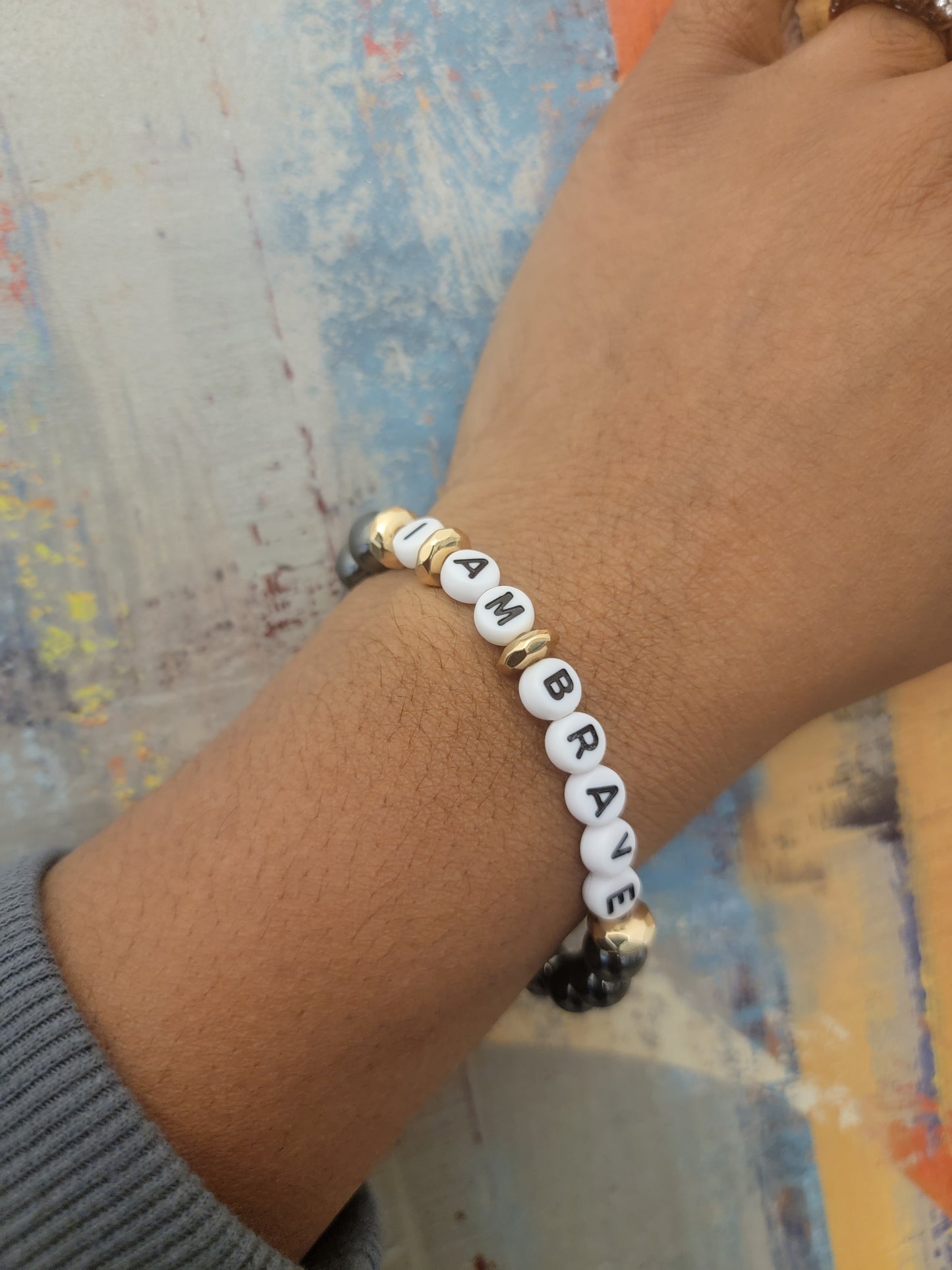 I Am Brave Affirmation Bracelet