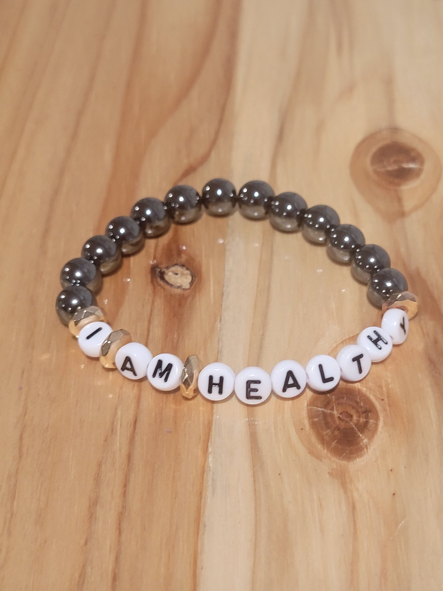 I Am Healthy Affirmation Bracelet