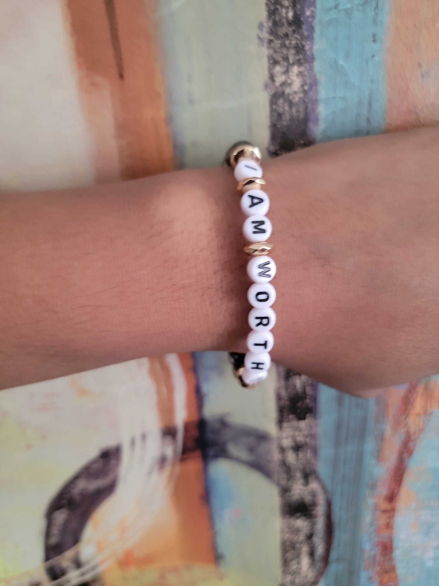 I Am Worthy Affirmation Bracelet