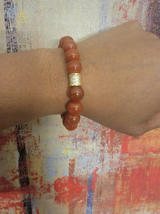 Carnelian Gemstone Bracelet