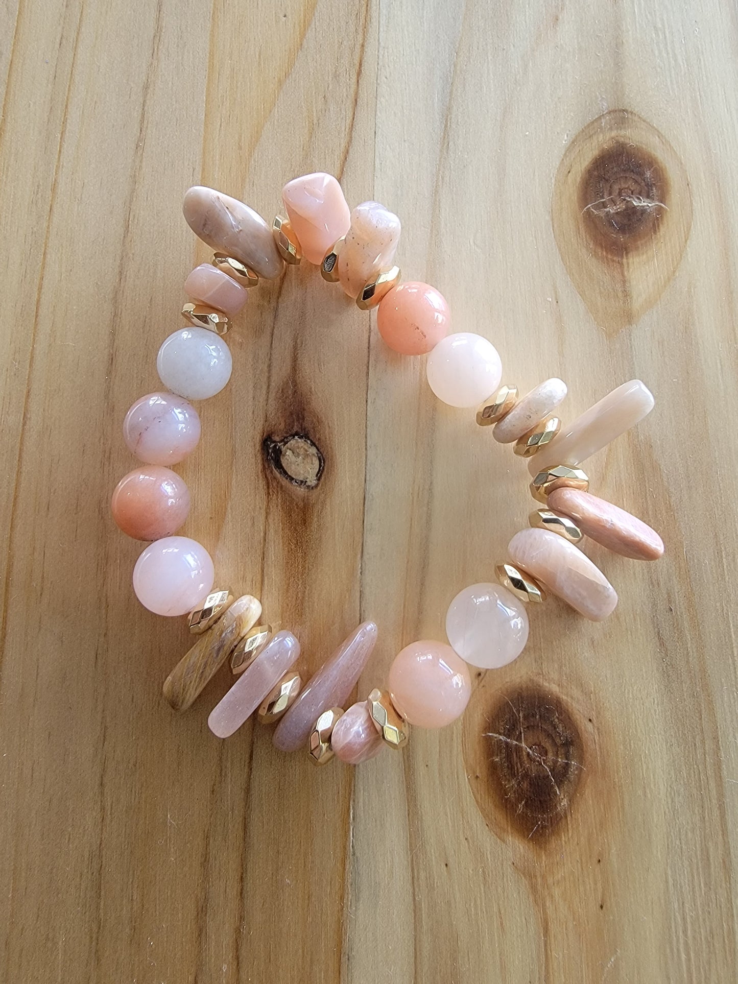 Sunstone Spike Gemstone Bracelet