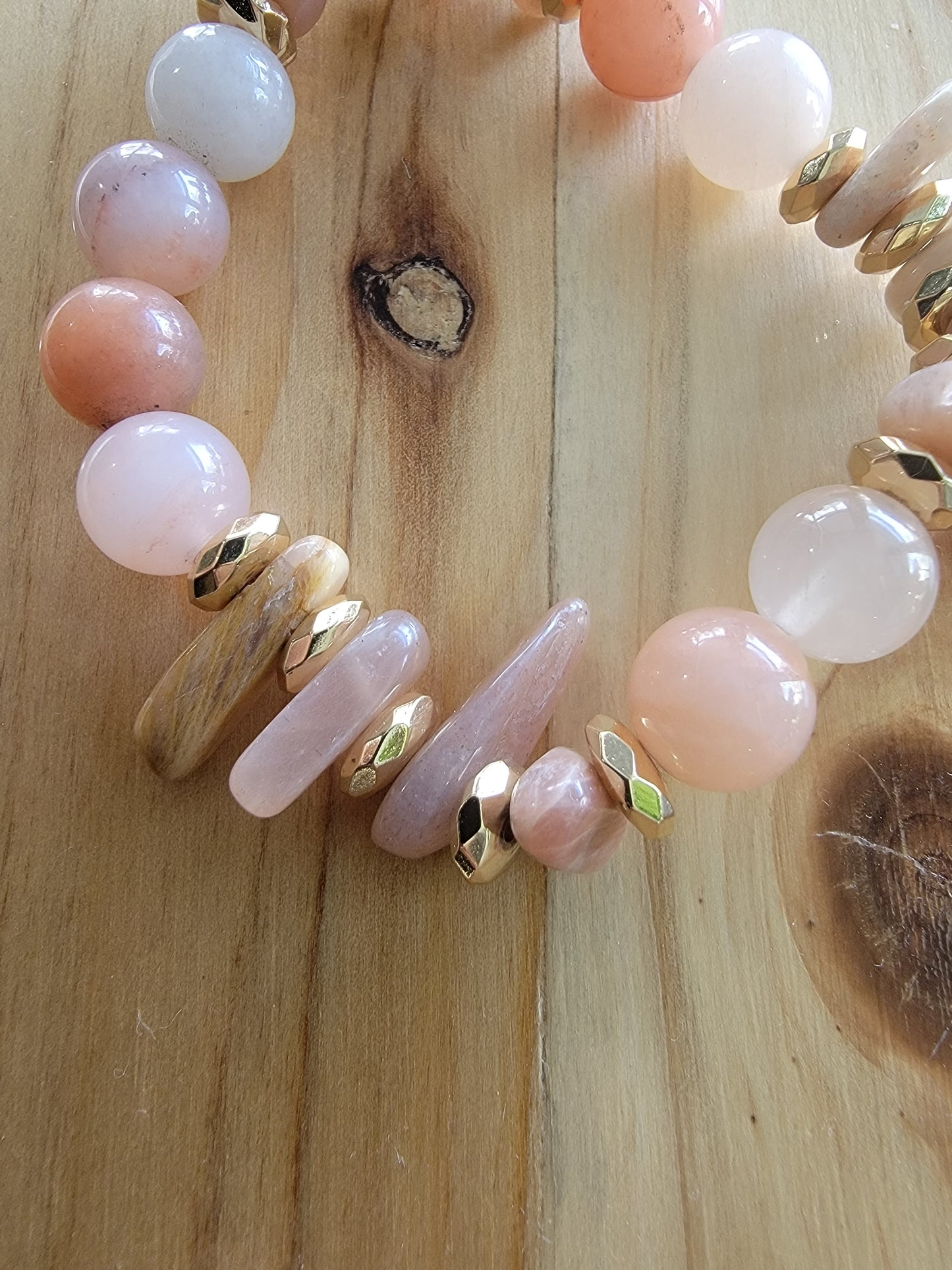 Sunstone Spike Gemstone Bracelet